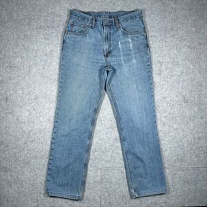 Levi's 516 Denim Jeans Mens 34x34 Blue Straight Leg Classic Casual Workwear